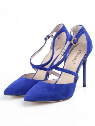 V-226 BLUE Туфли женские (натуральная замша) размер 36
